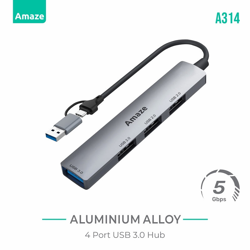 Amaze A314 4 Ports USB 3.0 Hub