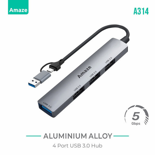 Amaze A314 4 Ports USB 3.0 Hub