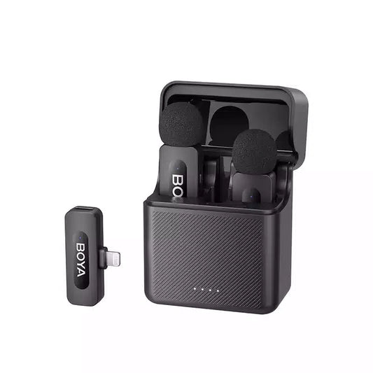 BOYA BY-V3 2.4 GHz Dual-Channel Wireless Microphone For iOS