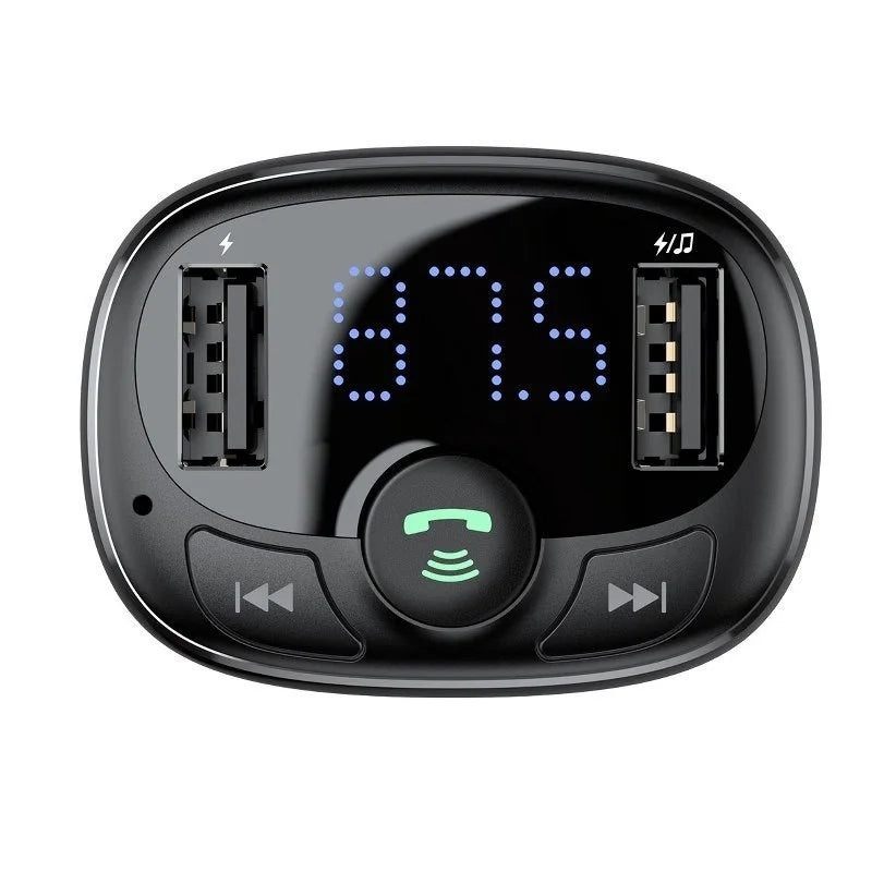 Baseus S-09A Bluetooth FM Transmitter with USB 3.4A Charger