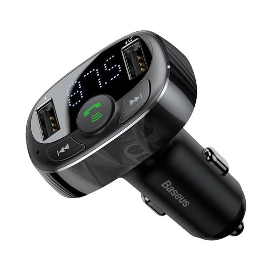 Baseus S-09A Bluetooth FM Transmitter with USB 3.4A Charger