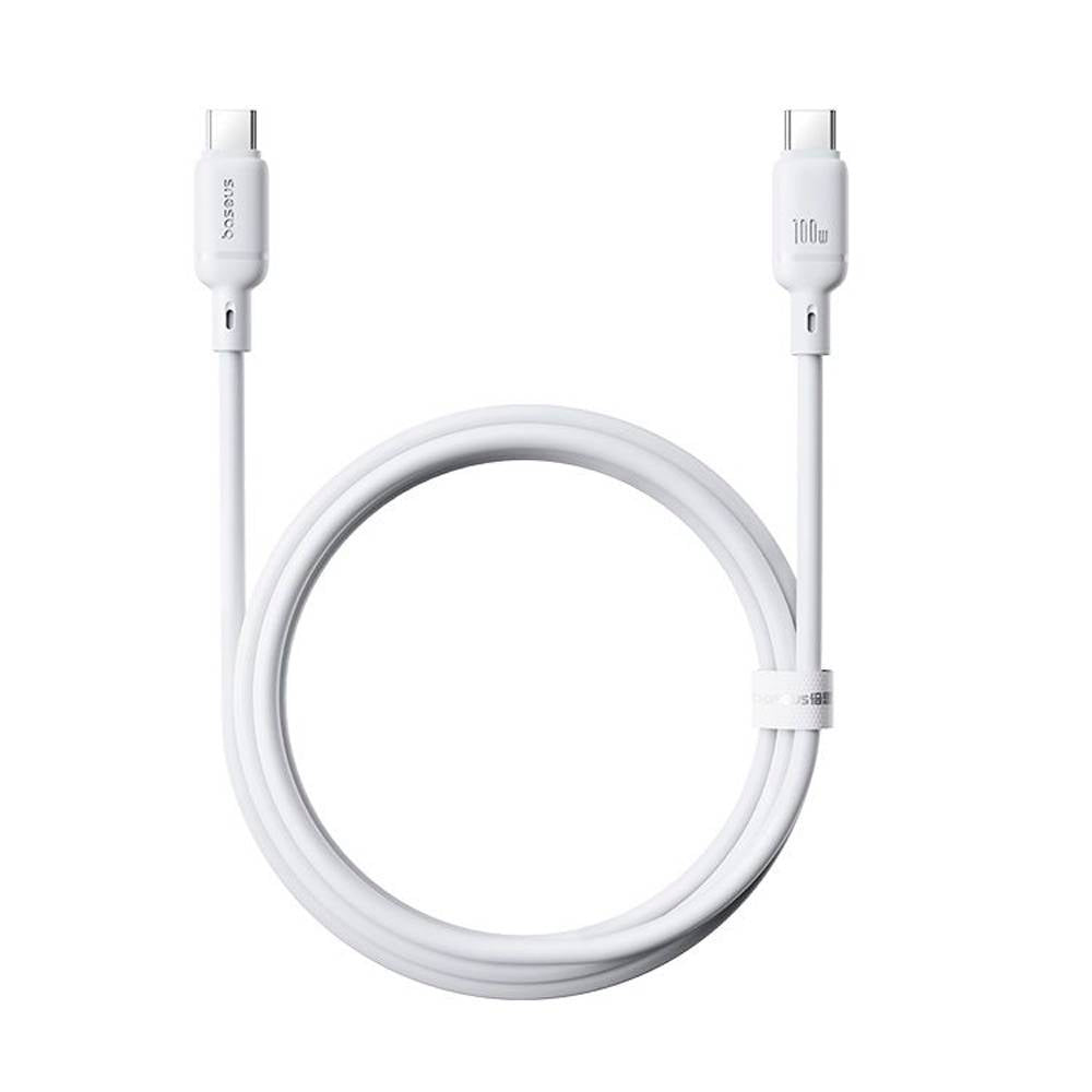 Baseus Silky Series Fast Charging Cable Type-C to Type-C 100W 1m Moon White