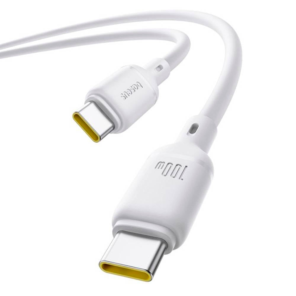 Baseus Silky Series Fast Charging Cable Type-C to Type-C 100W 1m Moon White