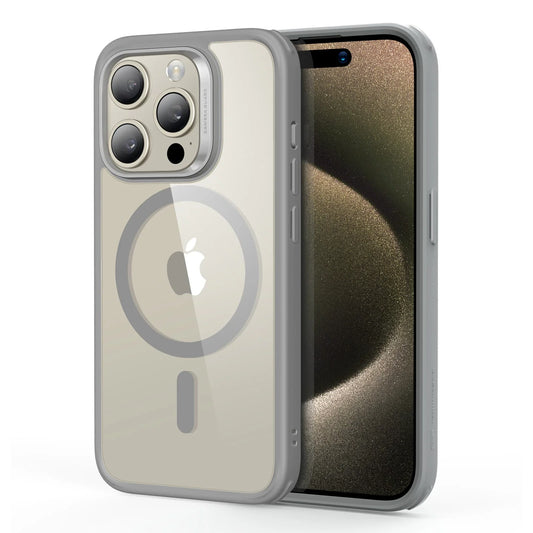 ESR Classic Hybrid Case (HaloLock) for iPhone 15 Pro Max Clear Grey