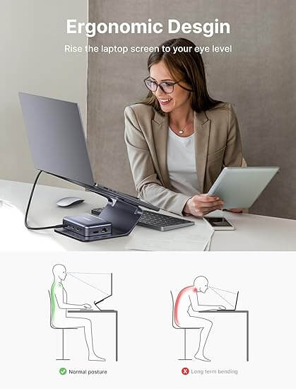 Jsaux SL0206 Curve Laptop Stand