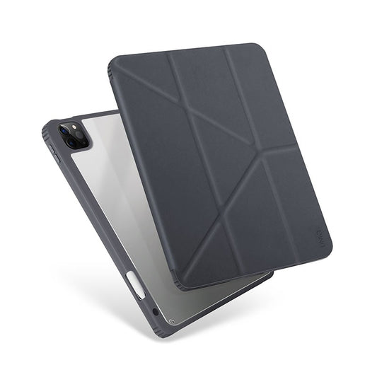 UNIQ Moven iPad Pro 12.9″ (5th Gen 2021/4th Gen 2020/3rd Gen 2018) Antimicrobial Case Charcoal Grey