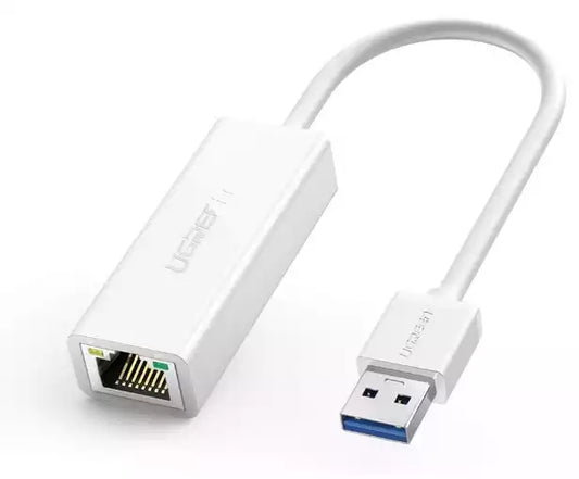 Ugreen 20255 USB 3.0 to RJ45 Gigabit Ethernet Adapter White