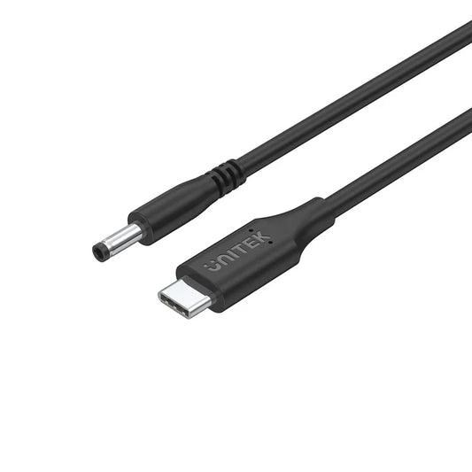 Unitek C14120BK 65W USB C to DC Charging Cable DC Jack 4.5 x 3.0 mm for Dell Laptops